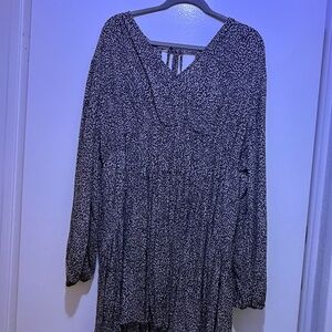 Long sleeved leopard dress